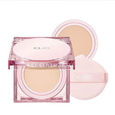 CLIO Kill Cover Mesh Glow Cushion Foundation 21N LINEN Glass Skin, Long-Lasting, Lightweight, Buildable Coverage, Glowy Skin Makeup