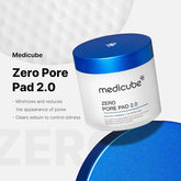 Medicube Zero Pore Pads 2.0, Dual-Textured Facial Toner Pads for Exfoliation and Pore Care with 4.5% AHA Lactic Acid & 0.45% BHA Salicylic Acid, Ideal for All Skin Types, Korean Skin Care (70 units)