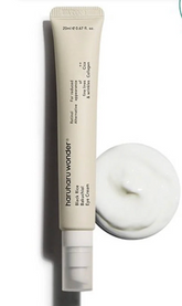 Tube of Narharu wonder eye cream with a swatch on a white background