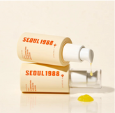 SEOU1988 skincare product with dropper on a beige background