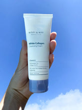 Mary&May White Collagen Cleansing Foam - Deep Cleansing, Hydrating Formula for Firm and Radiant Skin with Niacinamide - Korean Skincare, EWG Green Grade, Hypoallergenic, 5.07 fl.oz.