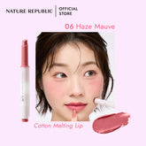 Nature Republic Cotton Melting Lip Γ’β¬β Soft & Hydrating Lip #06 Haze Mauve