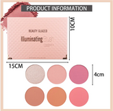 BEAUTY GLAZED - 6 Colours Blush Palette B109B