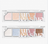 UNLEASHIA Mood Shower Face Palette - No. 100Ballerino Shower (Best Cool Tone Pink Highlighter)