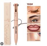 BEAUTY GLAZED 4-in-1 Makeup Pen - Eyeliner, Brow, Lip & Highlighter (Viral Travel Makeup)