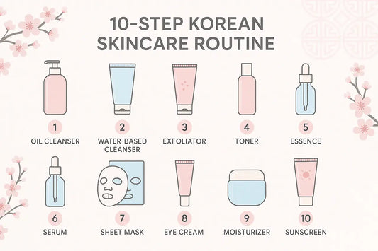 Korean 10-Step Skincare Routine for Beginners: Complete Guide (2026)