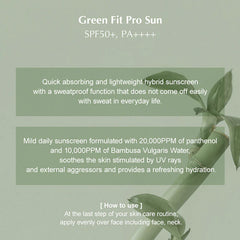 KAINE - Green Fit Pro Sun SPF 50+ Sunscreen