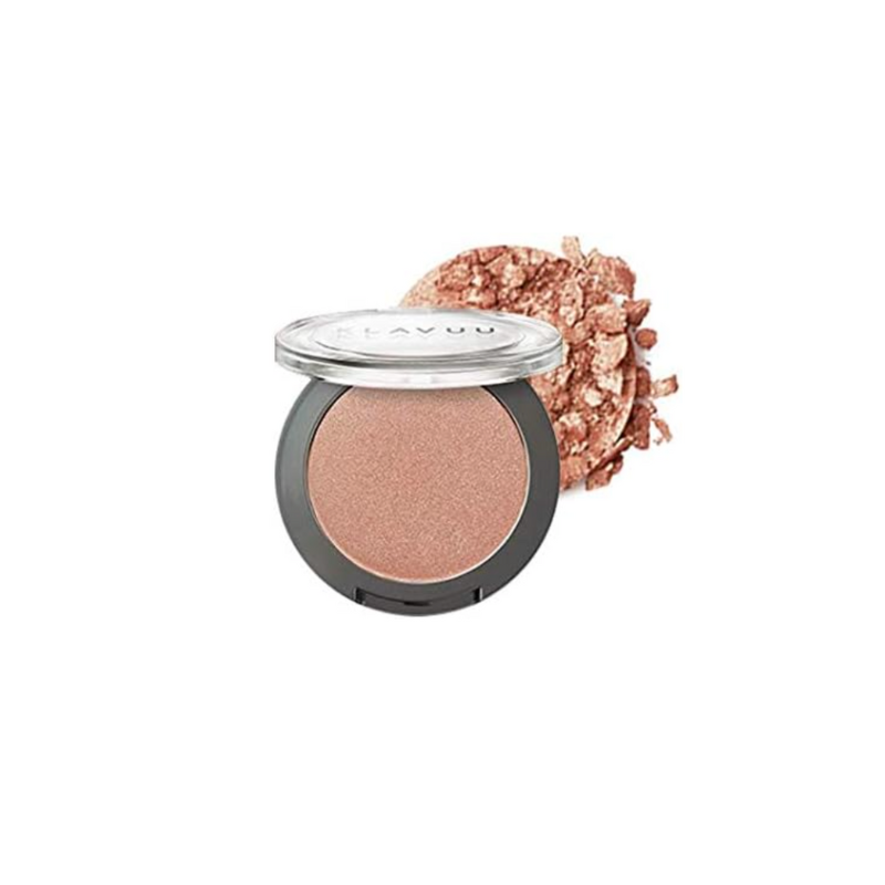 KLAVUU Urban Pearlsation Natural Powder Blusher - #01 Champagne Nude (Best Nude Glow & Highlighter)