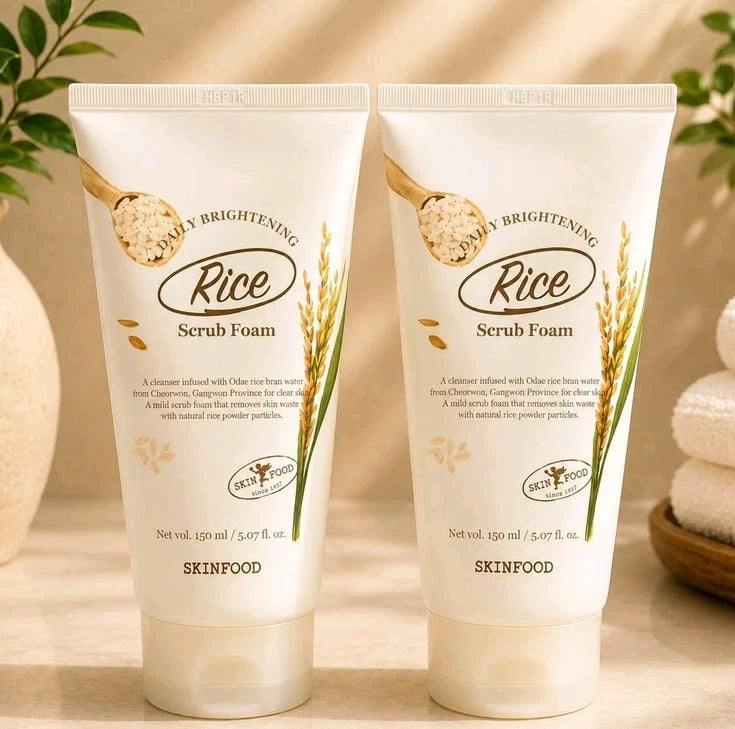 SKINFOOD - Rice Daily Brightening Scrub Foam 150ml