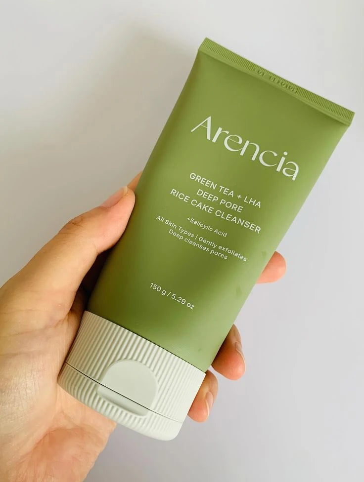 Arencia - Green Tea + LHA Deep Pore Rice Cake Cleanser