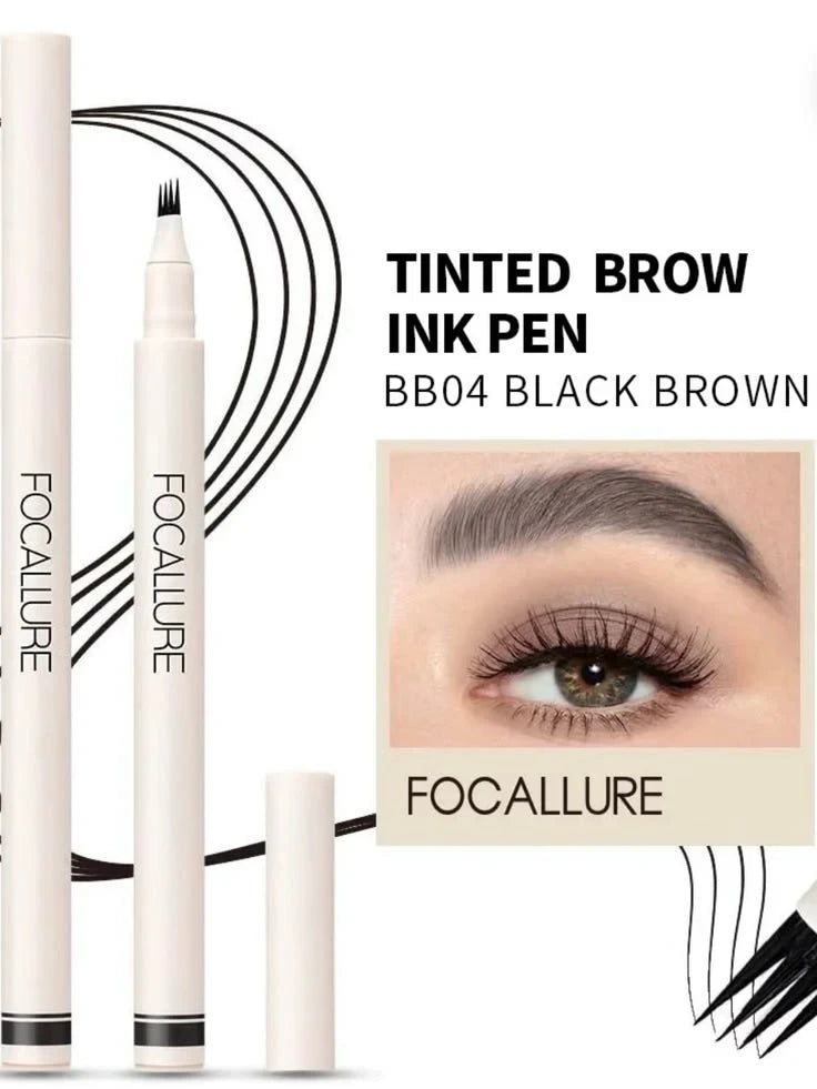 FOCALLURE - Tinted brow Ink Pen #1 DARK GREY