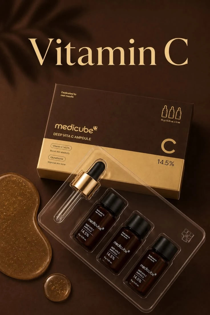 Medicube Deep Vita C Ampoule Set - Best for Whitening & Melasma (7-Day Miracle)