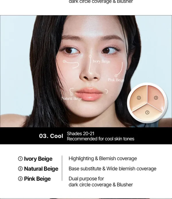 TFIT Cover Up Pro Concealer 04 Dark Full Coverage Korean Concealer