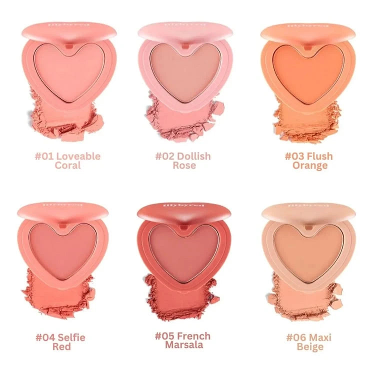 lilybyred Luv Beam Cheek Balm - #04 Heart Attack Red (Best Dewy Cream Blush & Cute Heart Shape)