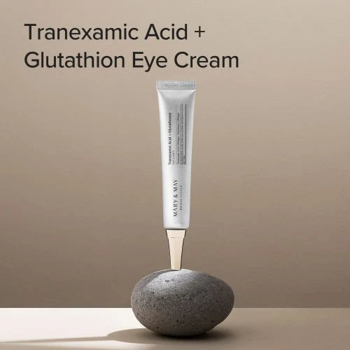 Mary&May TXA + Glutathione Eye Cream Mini (10g) - Best for Dark Circles & Brightening