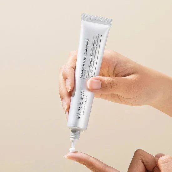 Mary&May TXA + Glutathione Eye Cream Mini (10g) - Best for Dark Circles & Brightening