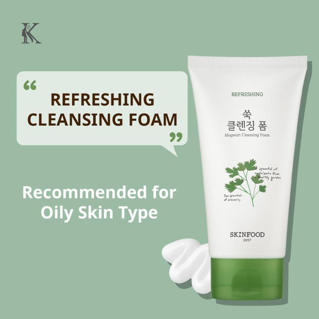 K Beauty Vanity Vege Garden Cleansing Foam Mugwort (2024 Version)