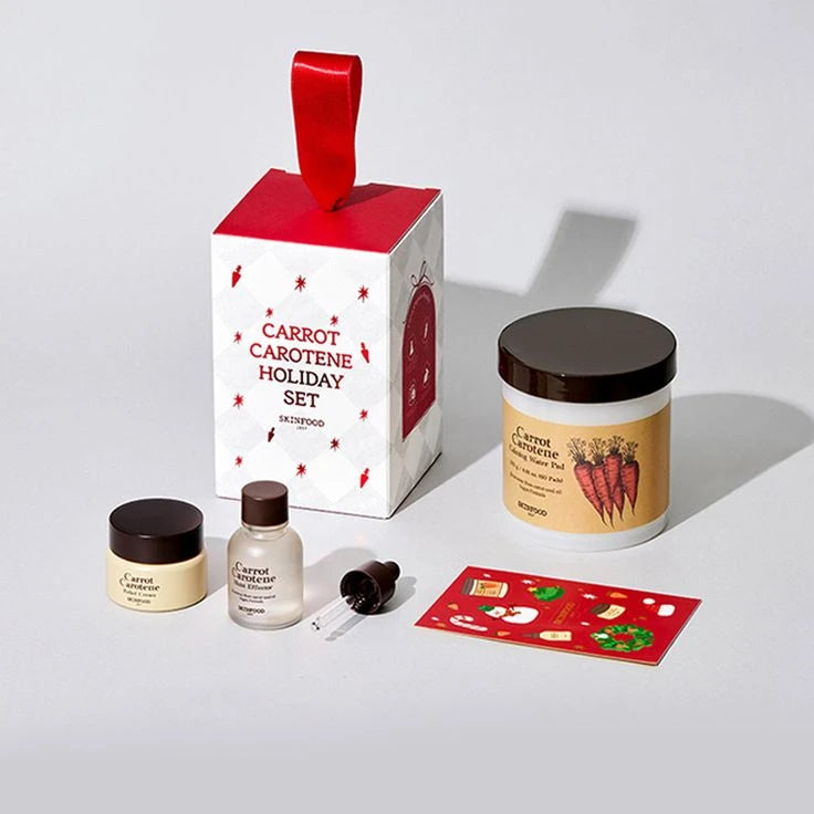 SKINFOOD Carrot Carotene Holiday Set - Soothing & Redness Relief (Sensitive Skin Bundle)