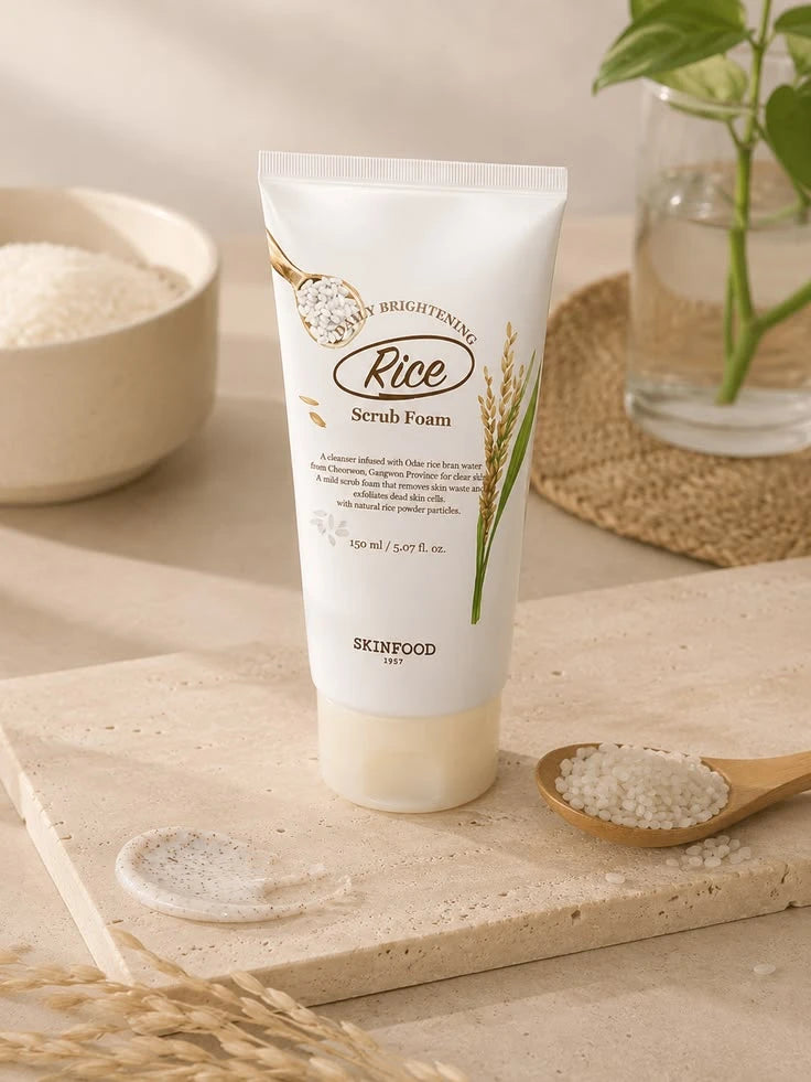 SKINFOOD - Rice Daily Brightening Scrub Foam 150ml