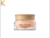 Skinfood Salmon Darkcircle Concealer Cream jar with gold lid on a white background