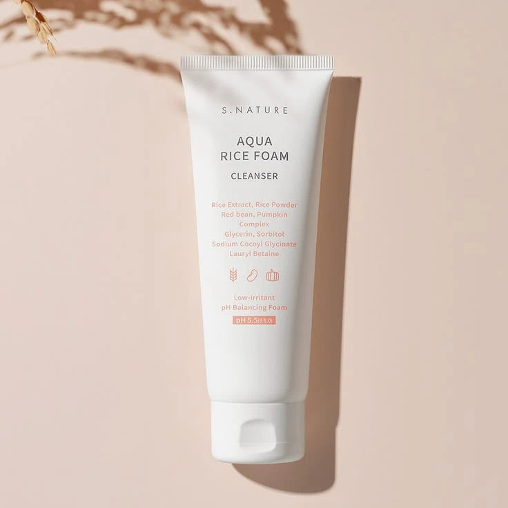 S.NATURE - Aqua Rice Foam Cleanser