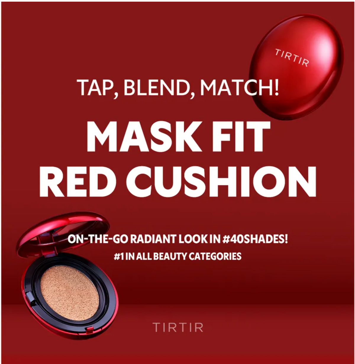 TIRTIR Mask Fit Red Cushion Mini 40N Cinnamon Full Coverage Glow