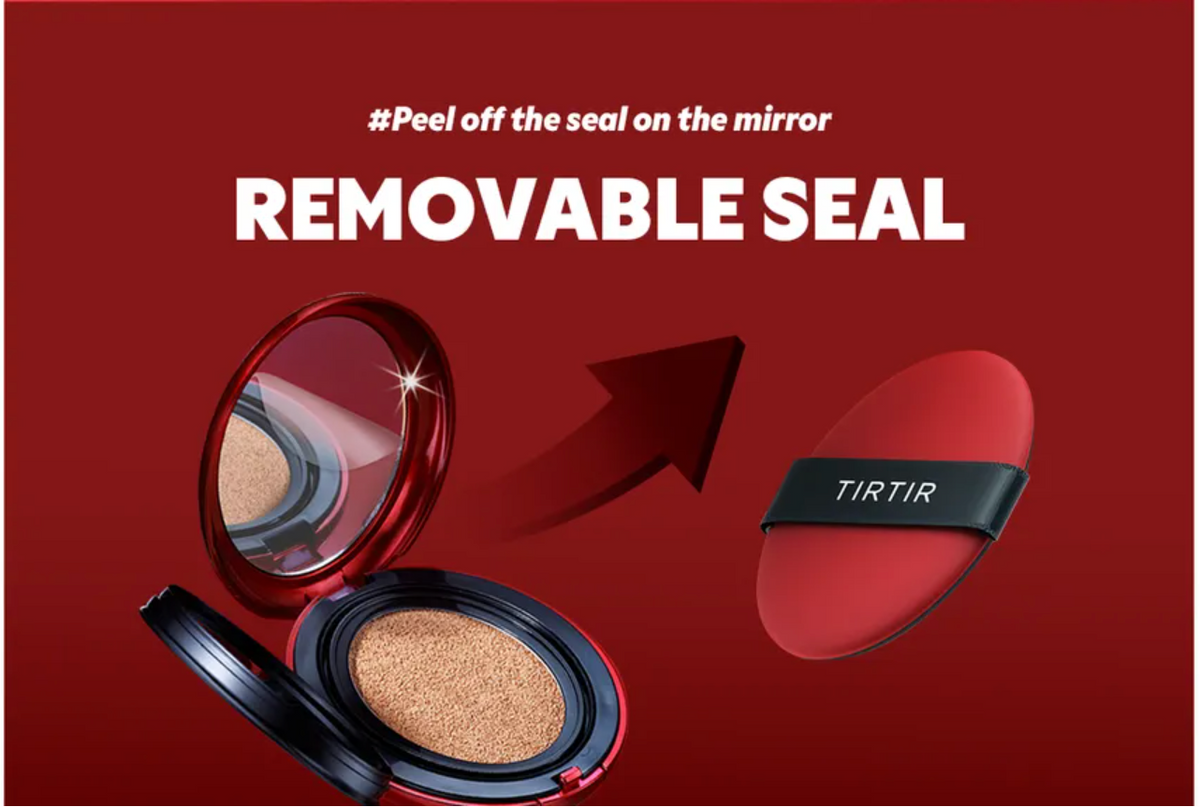 TIRTIR Mask Fit Red Cushion Mini Pearl 21N Full Coverage Glow Skin