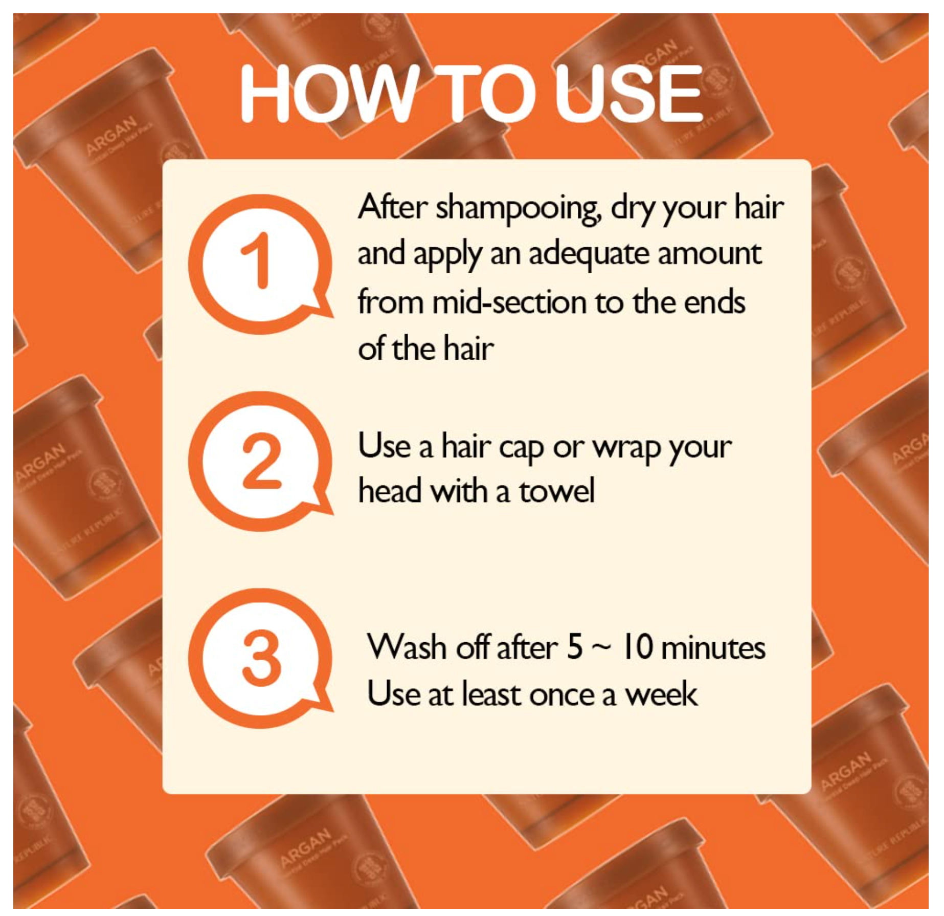 NATURE REPUBLIC - Argan Essential Deep Care Hair Pack