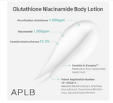 APLB Glutathione Niacinamide Body Lotion | LIPO GLUTA NIAC CEN™ 12.5% 10.14 FL.OZ/Korean Skincare, Long lasting hydration