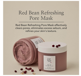 Beauty of Joseon Red Bean Pore Refreshing Mask Mud Cream Hydrating Wash Off Pack, Pore Cleansing Exfoliator, Korean Skin Care for Men and Women 140ml, 4.73 fl.oz