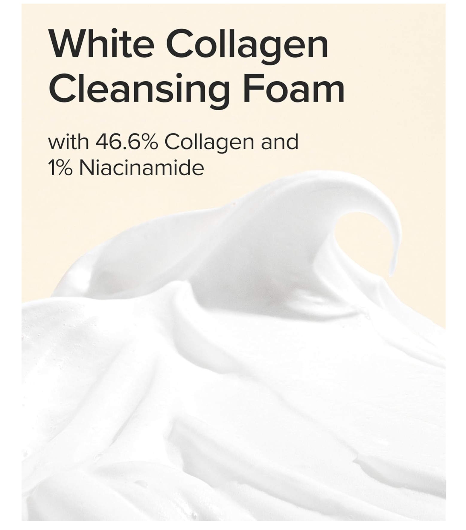 Mary&May White Collagen Cleansing Foam - Deep Cleansing, Hydrating Formula for Firm and Radiant Skin with Niacinamide - Korean Skincare, EWG Green Grade, Hypoallergenic, 5.07 fl.oz.