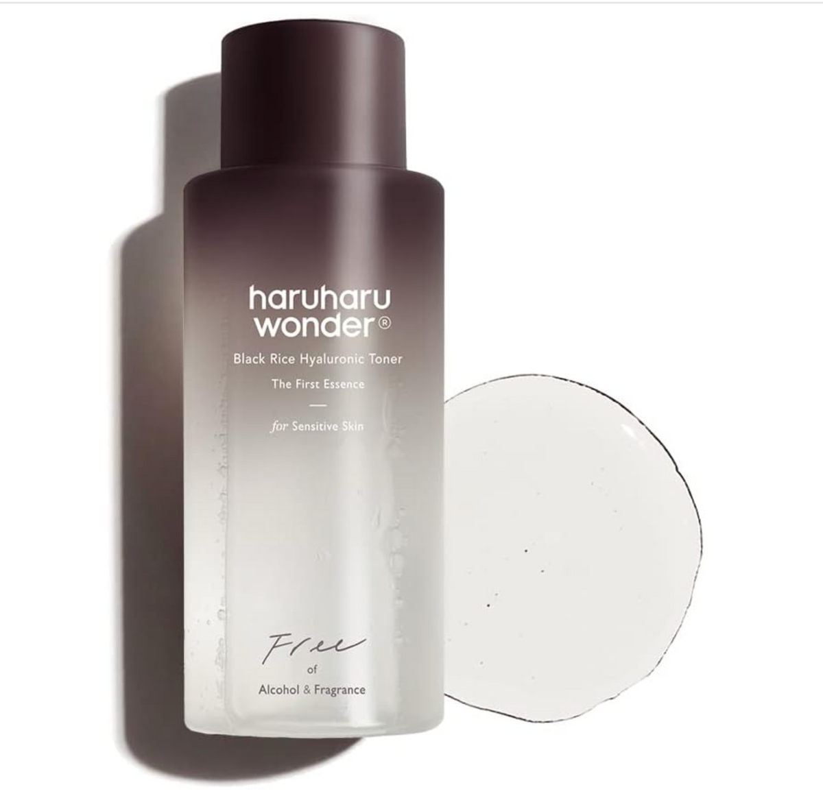 haruharu Wonder Black Rice Hyaluronic Toner for Sensitive Skin 5.1 fl.oz, Alcohol Free, Fragrance Free, Deep Hydration, Glass Skin, Korean Skincare, Vegan, Cruelty-Free