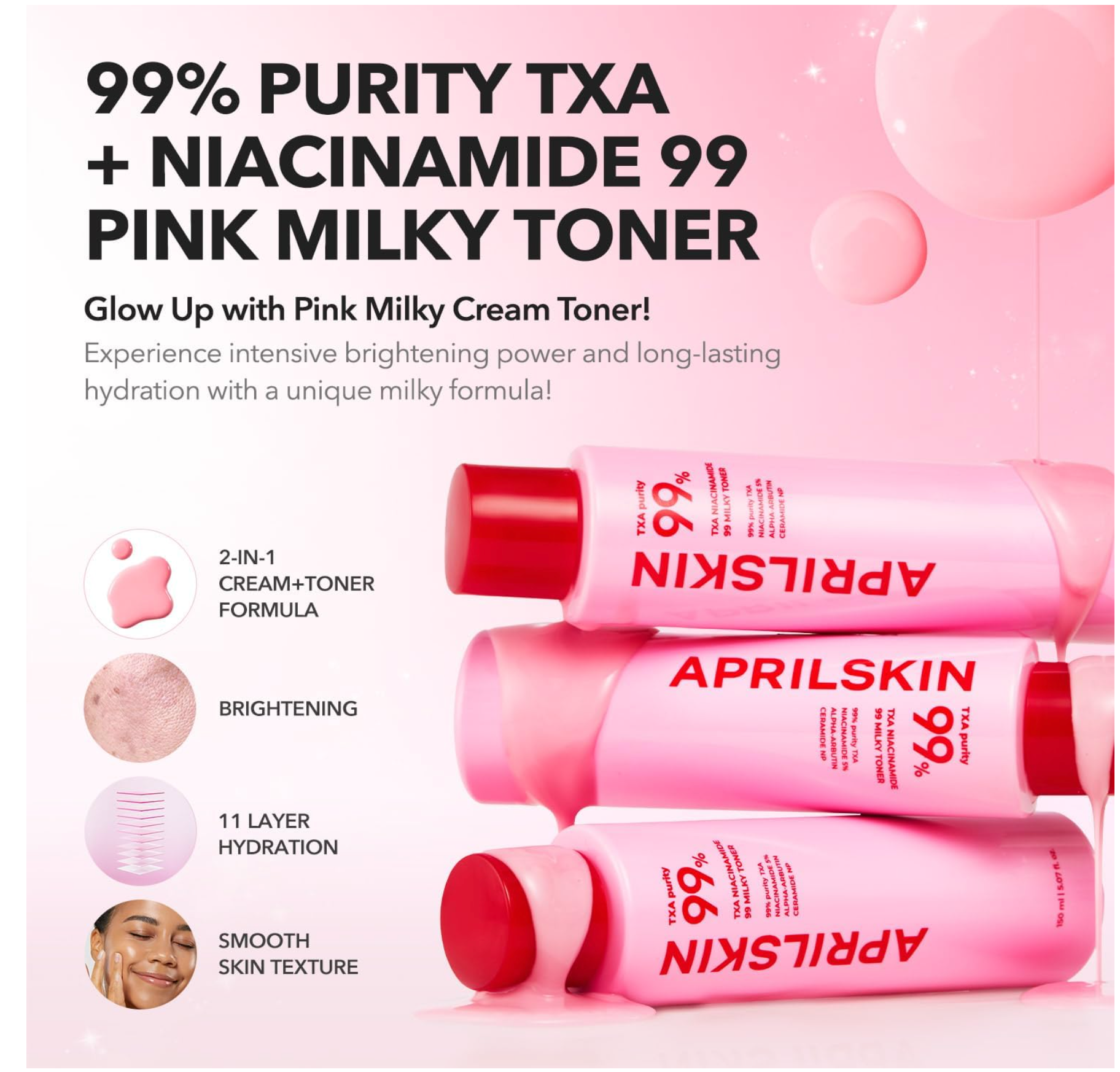 APRILSKIN - TXA Niacinamide 99 Milky Toner