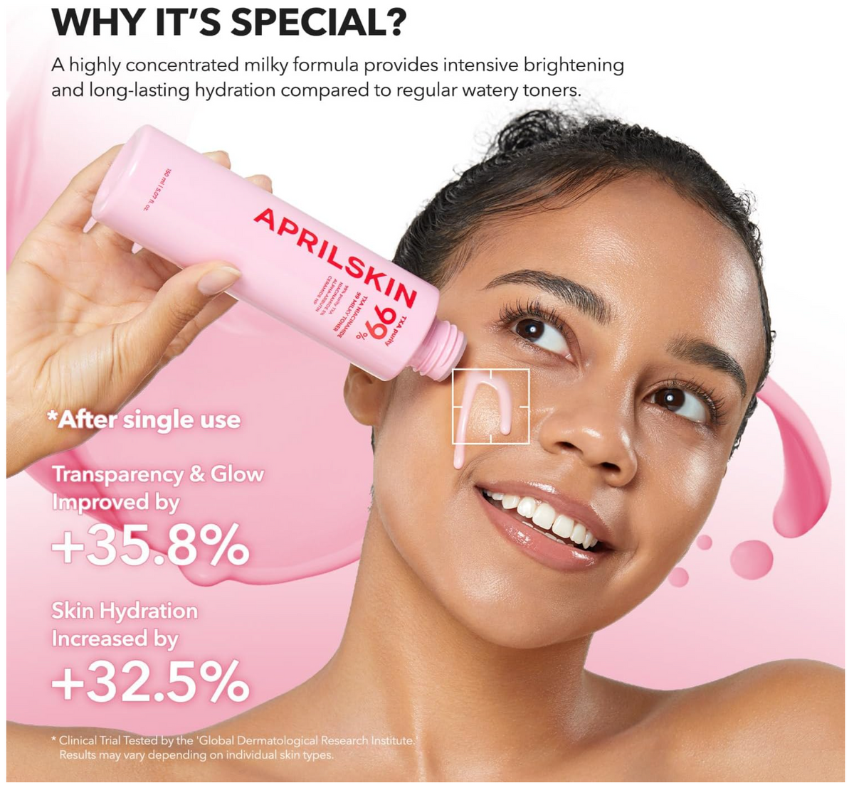 APRILSKIN TXA Niacinamide 99 Milky Toner Korean skincare in Pakistan