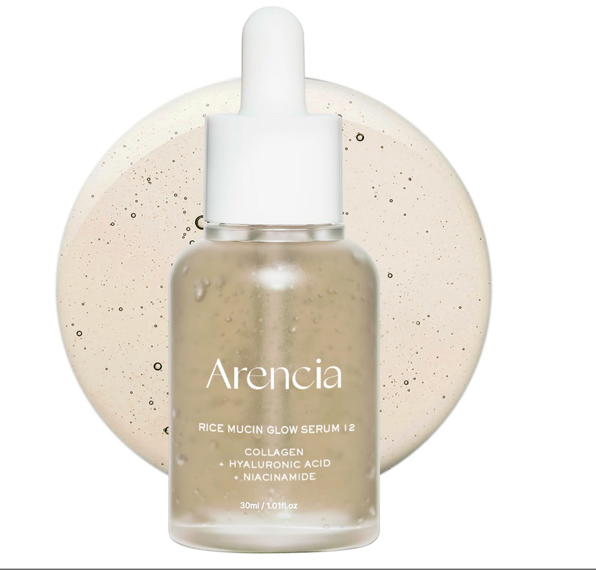 Arencia Rice Mucin Glow Serum collagen hyaluronic acid serum in Pakistan