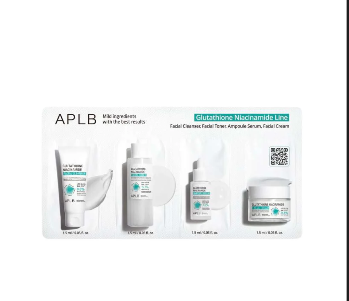 APLB Glutathione Niacinamide Skin 4 Types Sachet Set in Pakistan