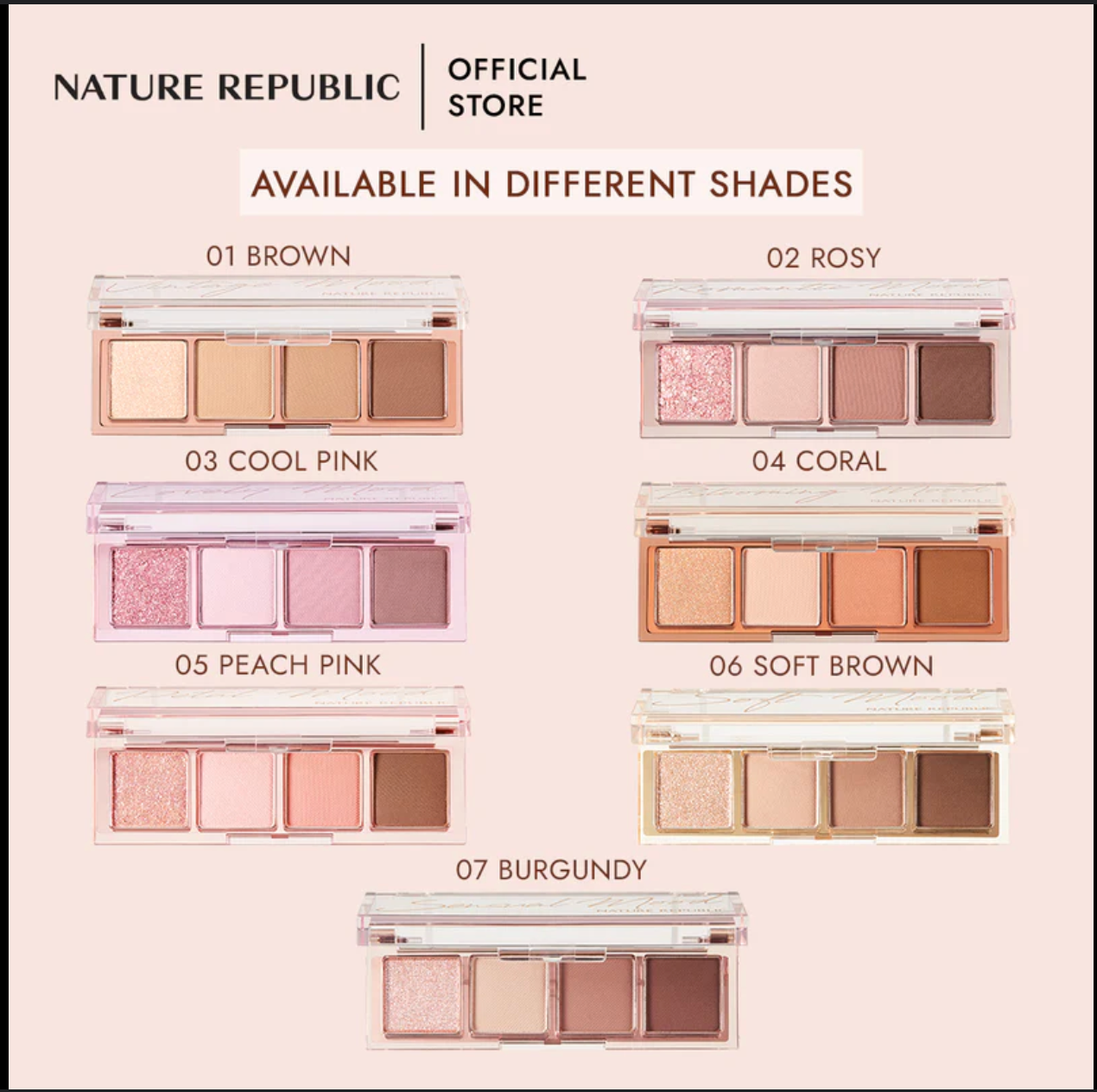 NATURE REPUBLIC - Daily Basic Palette #03 Cool Pink