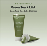 Arencia - Green Tea + LHA Deep Pore Rice Cake Cleanser
