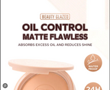 BEAUTY GLAZED - Lasting Waterproof Oil Control Matte Flawless Face Powder 102 natural beige