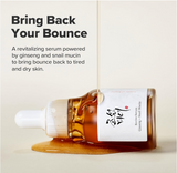 Beauty of Joseon Revive Snail Mucin Ginseng Serum Hydrating Peptide Facial Moisturizer Dark Spot Acne Scar Remover for Sensitive Face