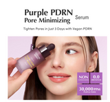 EQQUALBERRY Purple PDRN Pore Minimizing Serum – Vegan Collagen & Peptides for Pore Refining & Skin Elasticity | Niacinamide & CICA Exosome for Calming | Korean Glass Skin
