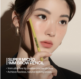 UNLEASHIA Shaper Defining Eyebrow Pencil - 1mm Ultra Slim Tip (Best for Natural Hair Strokes)