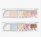 UNLEASHIA Mood Shower Face Palette - No. 101 Ballerino Shower (Best Cool Tone Pink Highlighter)