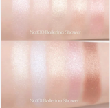 UNLEASHIA Mood Shower Face Palette - No. 101 Ballerino Shower (Best Cool Tone Pink Highlighter)