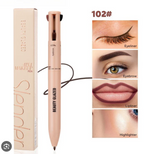 BEAUTY GLAZED 4-in-1 Makeup Pen - Eyeliner, Brow, Lip & Highlighter (Viral Travel Makeup)