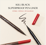 CLIO Superproof Pen Liner - #01 Black (Best Waterproof & Jet Black Eyeliner)