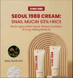 KSECRET SEOUL 1988 Cream Snail Mucin 93% + Rice – Deep Hydration & Glass Skin Moisturizer