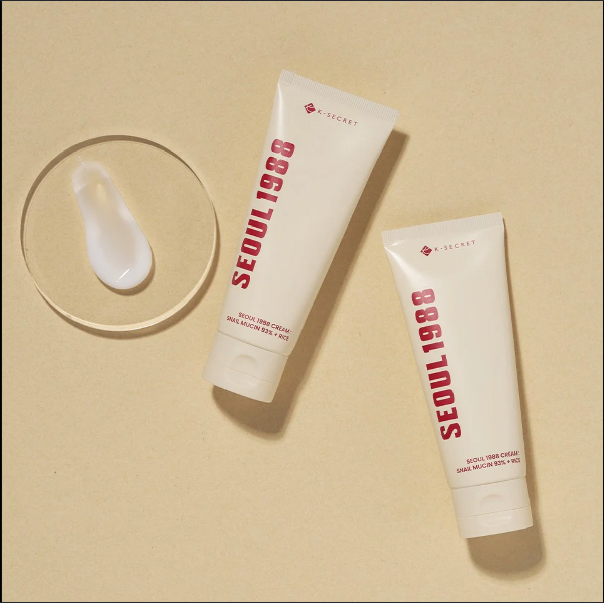 KSECRET SEOUL 1988 Cream Snail Mucin 93% + Rice – Deep Hydration & Glass Skin Moisturizer