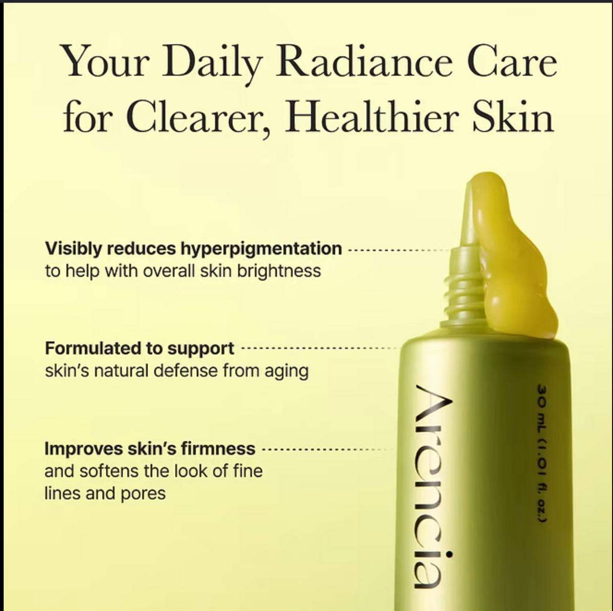 Arencia Vitamin C Booster Shot 30ml – Original Korean Brightening Serum for Dark Spots & Glowing Skin in Pakistan