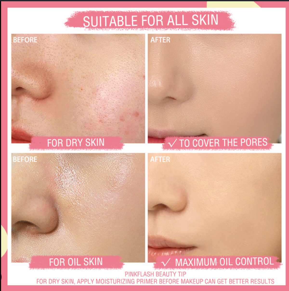 PINKFLASH Lasting Matte Foundation 04 Medium Peach Full Coverage